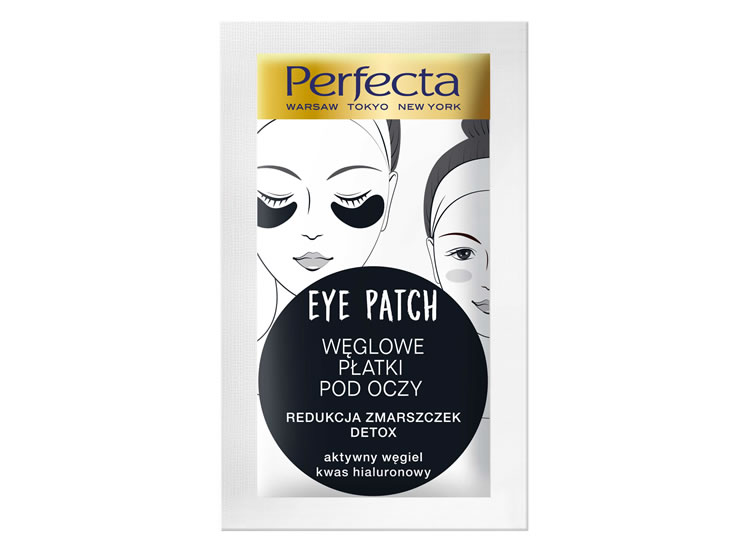 HYDROGEL EYE PATCHES with detoxifying charcoal intensely